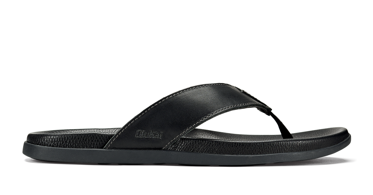 OluKai Nalukai Sandal Lava Rock Men s Leather Beach Sandals
