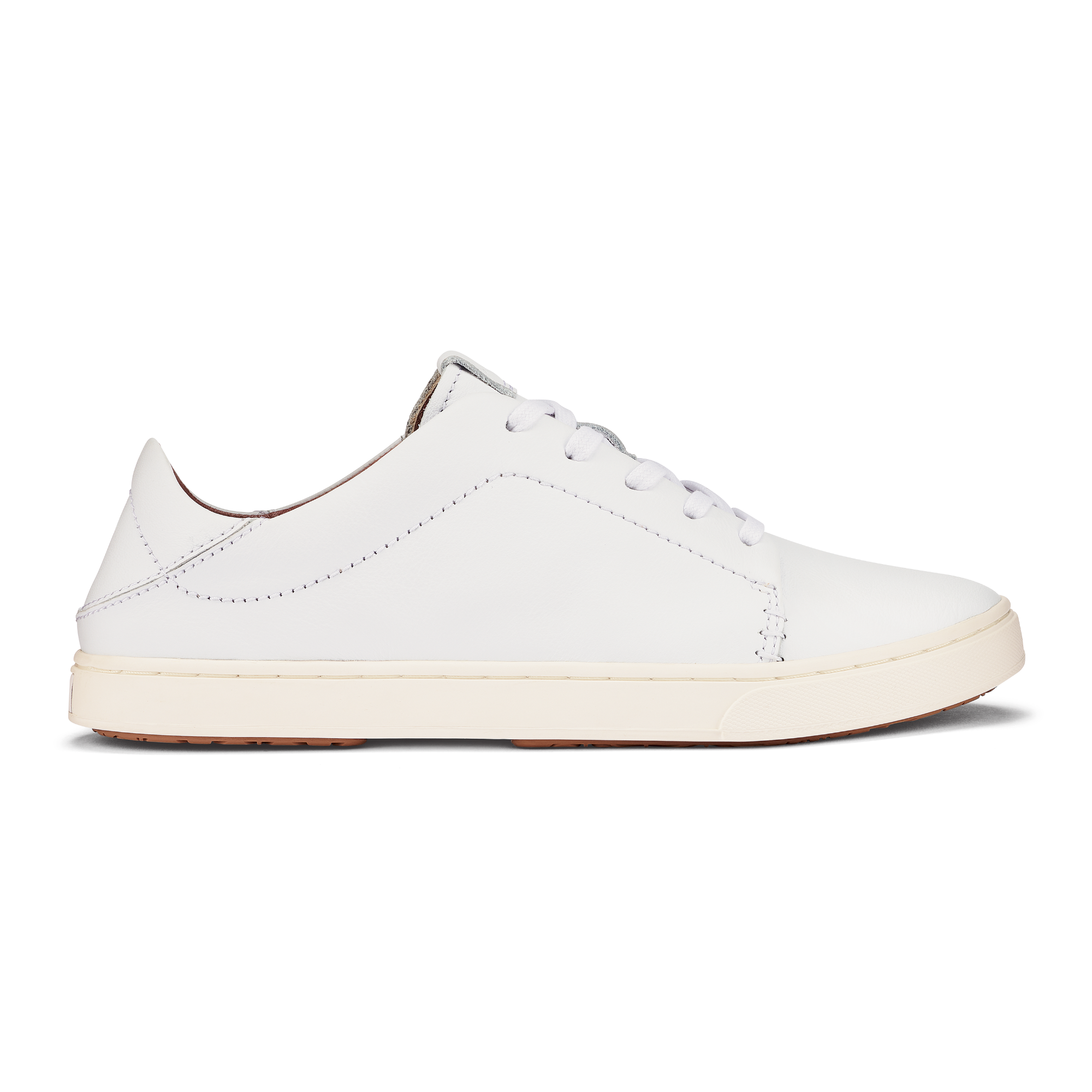 Pehuea L Ili Women s Leather Sneakers White White OluKai OluKai Europe