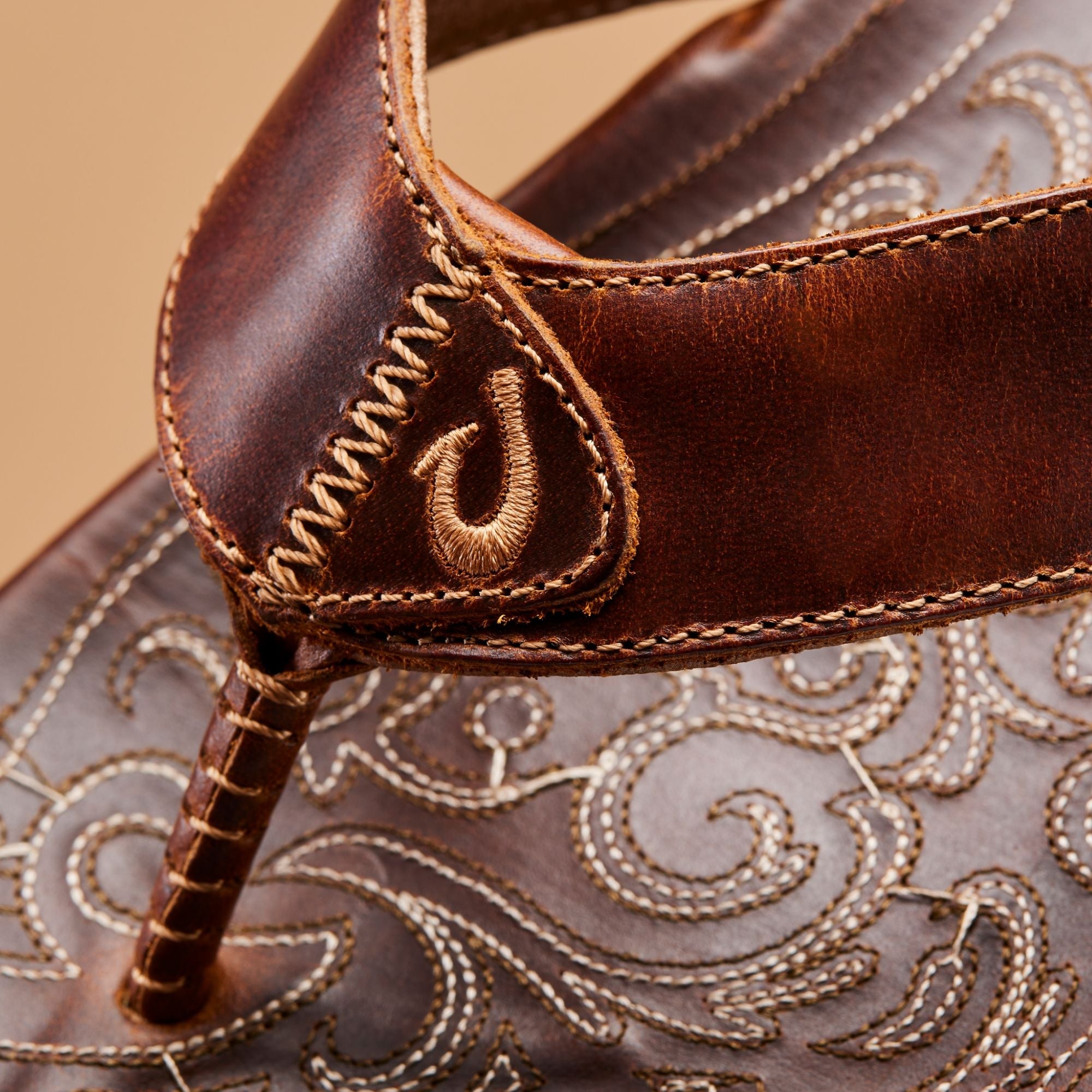 Mekila Men's Leather Beach Sandals - Natural | OluKai Europe