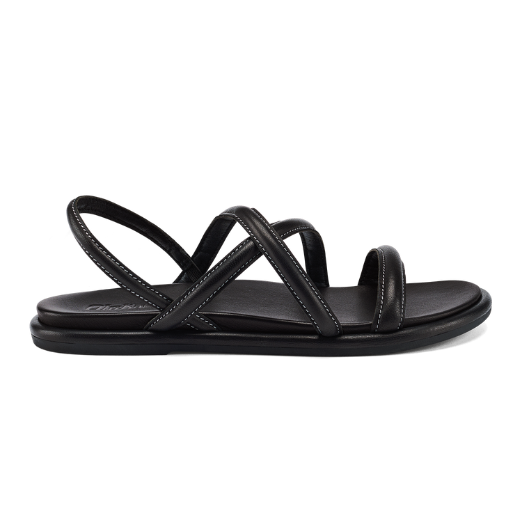 Tiare Strappy Women’s Leather Sandals Black OluKai