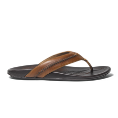 Mea Ola Men s Leather Sandals Tan Dark Java OluKai OluKai