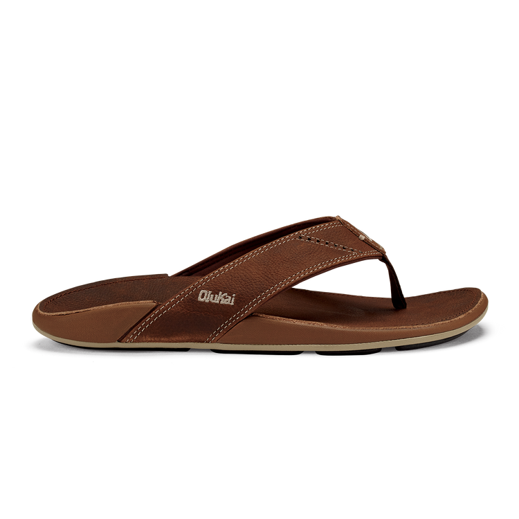 OluKai Nui Rum Rum Men s Leather Beach Sandals OluKai Europe