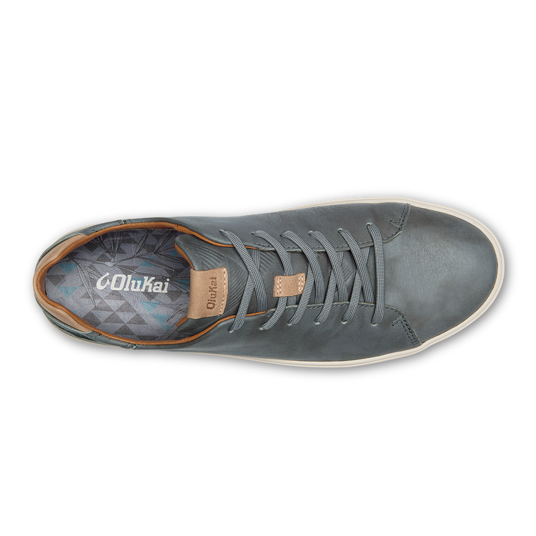Mens Olukai Lae\'ahi Li \'Ili Leather Charcoal Gray Size 13 Drop-In Heel Sneakers Men main image 3