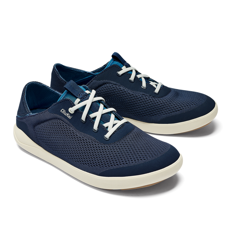 Olukai Moku Pae Mens Boat Shoes Trench Blue Off White Size M 8 EUR 41 Moku Pae Men main image 4