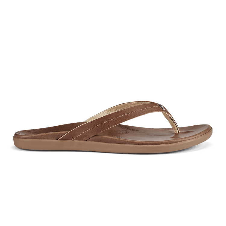 Honu Women's Leather Beach Sandals in Tan | OluKai Europe